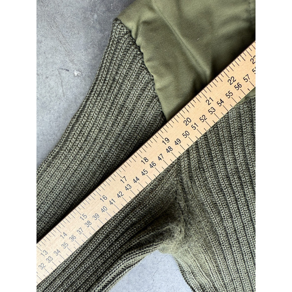 Vintage 90s USMC Size Small Sweater Service Wool Marine Corps Green - Picture 5 of 6